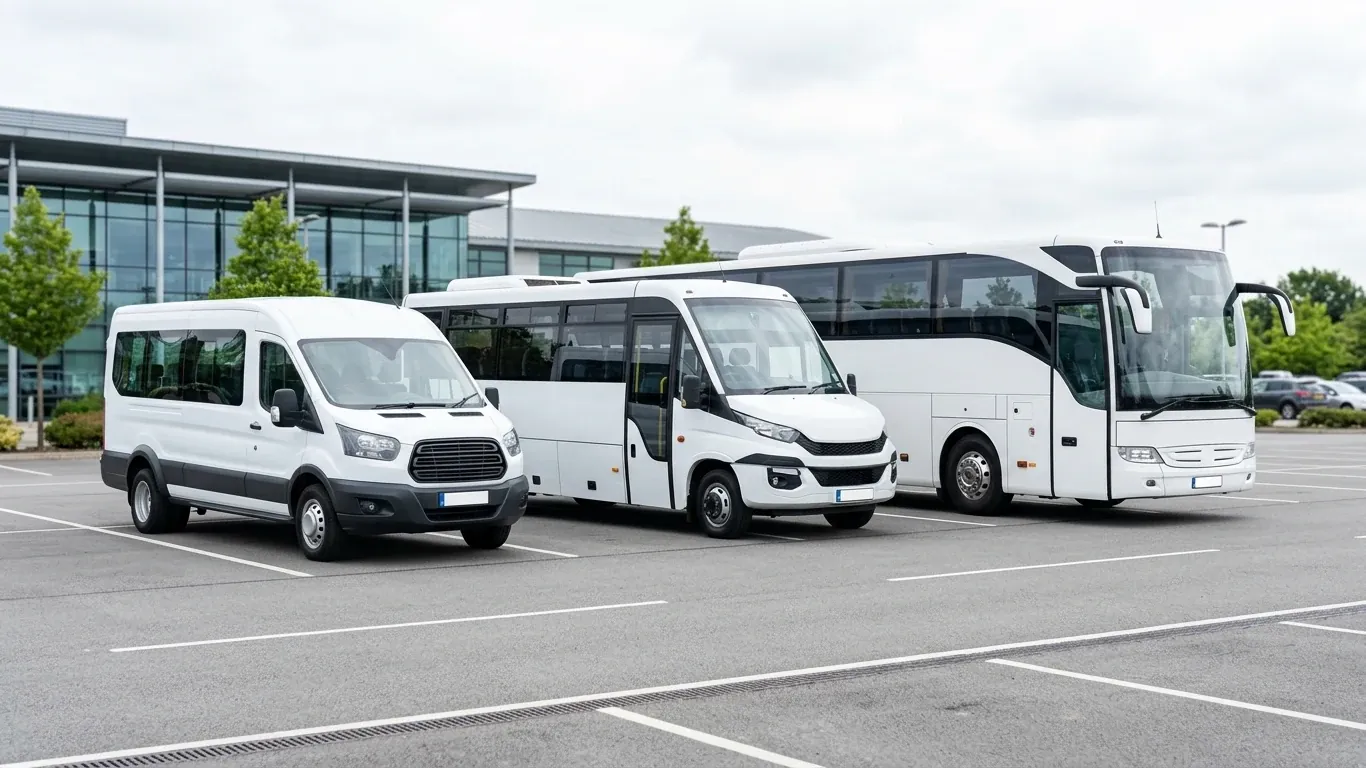 Minibüs, midibüs ve otobüs segmentlerini temsil eden servis filosu